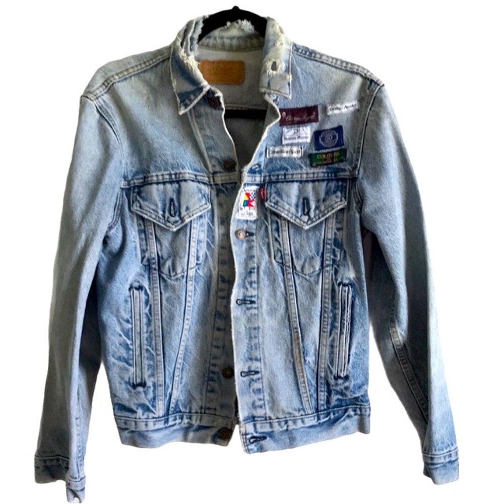 VTG Levi’s Destroyed Custom Made in USA Denim JKT